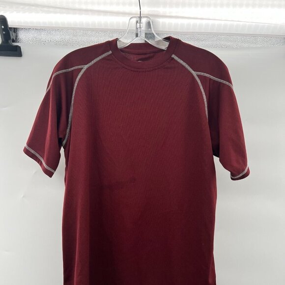 Champion Double Dry Men's Short Sleeve Active Tee Maroon Size Small - Picture 2 of 9
